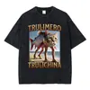 [Transfronterizo 230g] Camiseta Divertida Cerebro Podrido Italiano Tralalero Tralala Tung Tu