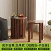 Banqueta de Madeira Maciça para Uso Doméstico, Empilhável com Rodas, Banqueta Empilhável com Armazenamento, Banqueta Reserva para Convidados, Banqueta Redonda Estilo Chinês Novo