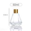 Frasco de aromaterapia de vidro gradiente de 60 ml Frasco de aromaterapia volátil de óleo essencial de carro doméstico Frasco de aromaterapia em spray de cor espessa