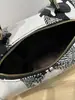 Bolso de Mano Nuevo Estilo con Patrón de Escamas de Serpiente y Bloques de Color, Bolso de Hombro de Múltiples Capas de Moda de Gran Capacidad, Bolso Cruzado Versátil de Alto Valor