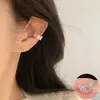 Pendientes de Clip Retro Estilo Hong Kong Dulces y Frescos para Mujer, de Moda y Versátiles, Alta Gama, No Requieren Perforación, Clips para Cartílago, Pendientes Personalizados de Nicho, Tendencia