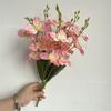 Nuevo haz de mango artificial 5 horquillas nuevo gladiolo boda salón de bodas decoración suave fila de flores artificiales base botella de flor de comercio exterior