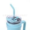 Taza de Coche Gigante con Asa Transfronteriza Acero Inoxidable 304 Vaso Aislado al Vacío Color Sólido Simple Vaso para Hielo Venta al por Mayor