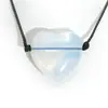 Colgante de Cristal 30mm Cuarzo Amatista Ojo de Tigre Ópalo Collar Colgante DIY Colgante de Cristal Regalo de Cumpleaños