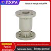 Kaixin KXPV Factory em estoque Válvula de retenção de flange vertical PPH Válvula química de plástico unidirecional resistente a ácidos e álcalis Padrão dos EUA