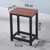 Banco Cuadrado Pequeño Línea de Ensamblaje Banco de Taller Clase de Capacitación Mesa y Silla de Escuela de Repaso Banco Sencillo de Hierro Silla de Escritorio para Estudiante
