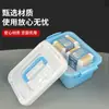 Caixa de Armazenamento Plástica de Tamanho Médio, Caixa de Armazenamento para Carro, Caixa Organizadora de Brinquedos, Caixa de Armazenamento para Mesa com Alça para Lanches