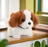 Cachorro de Brinquedo Elétrico Pelúcia para Crianças, Corgi Ursinho Realista que Anda e Late, Adequado para 1-3 Anos, Brinquedo Transfronteiriço