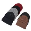 Gorro Frío Tejido Reciclado Rpet Gorro de Lana Reciclada Japonés y Coreano Fábrica de Personalización de Gorros de Felpa de Lana Rpet Transfronterizos