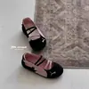 Sapatos de Princesa para Meninas 2026 Primavera e Outono Estilo Coreano Sapatos de Couro Macios para Crianças Slip-On Moda Bebê Sapatilhas Tendência