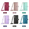 Funda abatible para Samsung S25 FE con correa de muñeca, funda tipo cartera con cremallera para Samsung A27, funda antigolpes para teléfono