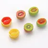 Mini Fruta Media Corte Toronja Kiwi Papaya Pegamento en Crema Pasador Accesorios para el Cabello Hecho a Mano DIY Accesorios de Joyería