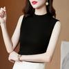 Chaleco de Moda Modal de Cuello Medio para Mujer para Usar por Dentro y por Fuera, Traje de Combinación de Moda, Sin Mangas Tendencia para Mujer al por Mayor
