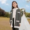 Casaco Suéter Feminino 2026 Primavera e Outono Novo Estilo Roupa Externa Infantil Cardigan Longo para Crianças Maiores Roupa Combinando para Família