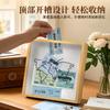 Popular de Amazon Transfronterizo Caja de Almacenamiento de Boletos Personalizada Caja para Tarjetas Conmemorativas de Postales Caja de Mapa Marco de Fotos