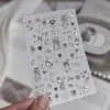Pegatinas Metálicas para Uñas tomomi Journal INS Plata Chica Picante Pegatinas para Uñas Corazón Dulce Fresco Adornos Metálicos para Uñas Mora