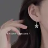 Pendientes de flor de plata de ley 925 para mujer, nuevo modelo 2023, diseño de nicho, pendientes de lujo ligero de verano