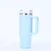 Taza Termo de Acero Inoxidable 304 Segunda Generación 30oz Gran Capacidad con Popote para Coche Portátil al Aire Libre Asa Personalización al Vacío