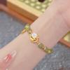 Nuevo estilo chino pulsera de conejo Yugui para mujer diseño de nicho ins de alta apariencia pulsera de estudiante para novias regalo de cumpleaños antiguo