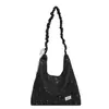 Bolso cruzado de hombro plisado con estampado de estrellas estilo coreano, nuevo, para mujer, gran capacidad, versátil, moderno, simple, ligero y a la moda.