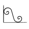 Soporte de Pared Decorativo en Forma de S Reforzado con Hierro Soporte Triangular Reforzado de Alta Resistencia Soporte Multifuncional