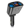 Cargador de Coche Digital Giratorio Doble USB 4.8A Uno a Cuatro Receptor Bluetooth FM Música del Coche Disco U Suministros