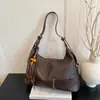Bolsas de Designer de Nicho para Mulheres, Grande Capacidade, Nova Bolsa de Ombro/Axila Retrô Outono/Inverno 2025, Bolsa de Mão Casual para o Dia a Dia
