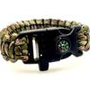 Pulseira de Corda de Guarda-chuva Transfronteiriça Bússola Apito Pulseira Pouso Emergência Sobrevivência Pulseira Outdoor Selva Tática Camping Passeio