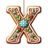 Novo Acrílico Transfronteiriço Plano Desenho Animado Acrílico Pingente de Natal Letras