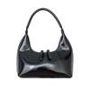 Bolso Pequeño Estilo Francés Verano Transfronterizo Cremallera PU Bolso de Hombro para Debajo del Brazo para Mujer Nicho Simple Moda Bolso de Mano de Media Luna