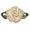 Fábrica de Fitas Folha em Oito 3D Decoração Floral Feita à Mão Fita de Cetim de Poliéster Fita de Organza Decoração de Folha Fita Floral
