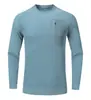 Casa de Passarinho mesmo estilo Veludo Alemão Gola Redonda Camiseta Esportiva Esportes ao Ar Livre Casual Ciclismo Corrida Fitness Manga Longa Personalização de LOGO
