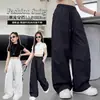 Pantalones Cargo de Secado Rápido para Niñas Verano 2026 Nuevo Estilo Pantalones Blancos para Niñas Mayores Estudiantes de Secundaria Pantalones Anchos Finos