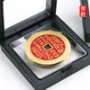Latón Montaña Cinnabar Fantasma Gasta Dinero en Monedas de Cobre Engrosadas Retro Agujero Cuadrado Fantasma de Montaña Dios del Trueno Bagua Gasta Dinero para Ganar Dinero Colgante