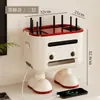 Caixa de Armazenamento para Roteador Doméstico Caixa Wifi Sem Fio Caixa Organizadora de Cabos para Desktop Desenho Animado Suporte de Armazenamento Multifuncional de Múltiplas Camadas