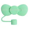 Tampa de copo de sorvete com canudo 10mm tampa de canudo de silicone grau alimentício tampa de poeira de canudo de laço Amazon