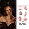 Nuevas Pegatinas de Cicatrices Halloween Mate, Pegatinas de Maquillaje Faciales Realistas No Reflectantes Impermeables y a Prueba de Sudor, Pegatinas de Tatuajes