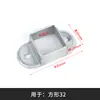 Accesorios para soporte de fijación de barandilla, soporte recto de acero zincado para valla de balcón, soporte en ángulo, pieza de conexión para pasamanos de escalera, hebilla de tensión