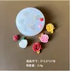 Molde de Silicona Hecho a Mano DIY Pegamento de Cristal Flor Estéreo Rosa Camelia Loto Hoja de Loto Yeso Fondant