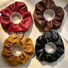 Elásticos de Cabelo Vintage de Couro Estilo Francês, Scrunchies Transfronteiriços Estilo Antigo com Toque de Luxo, Suprimentos para Joias, Em Estoque para Atacado