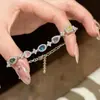 "Candy Party" Pulseira de Doces Espumantes Colorida em Contraste Cheia de Diamantes, Luxo Acessível de Alta Qualidade, Suave e Moderna Pulseira Ins para Mulheres