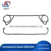 Junta de trocador de calor de placas removível promocional Lingyi TL250SS pad de borracha etileno propileno nitrila borracha de flúor pad
