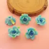 Accesorios de flor de arcilla blanda de 20 mm, cuentas de flor de rosa, color mixto, pulsera DIY, collar, cortina de cuentas, joyería hecha a mano, material de flor