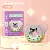 Boneca Desenho Animado Donut Blocos de Montar Urso Morango Montagem Brinquedos Educativos Infantis Presentes de Celebridade da Internet Atacado Dropshipping