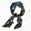 [Cinta Corta de Leopardo] Chic Coreano Lazo Pequeño Bufanda Decorativa Corbata Casual Asa de Bolso Bufanda Bufanda para Mujer