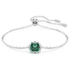 Collar de Cristal Austriaco Shi Jia para Mujer Clásico Color Representativo Mensual 12 Signos del Zodiaco Colgante de Arete Cuadrado Pulsera