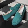 Mocasines Verano 2025 Slip-On Zapatos Gorro Retro Británico Casual para Exteriores Suela Suave Zapatos Perezosos Exportación Zapatos de Hombre