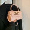 Bolso de mano de textura suave de estilo coreano de moda de este año, nuevo bolso cuadrado pequeño con bandolera que combina con todo en primavera 2024