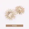 Botões Decorativos de Coral Costurados à Mão Estilo Chanel para Casacos, Botões de Metal para Roupas, Casacos Trench, Suéteres e Malhas