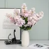 Hortensia de pagoda de una rama nórdica flor artificial decoración de lugar de boda en casa accesorios de fotografía flor falsa de hortensia